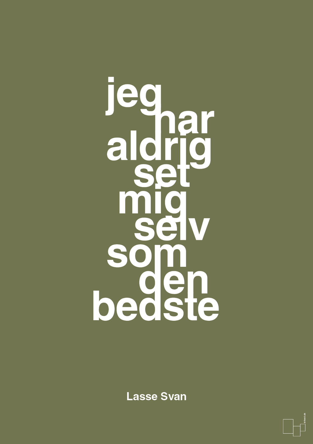 plakat: jeg har aldrig set mig selv som den bedste - secret meadow-Håndbold-A1two3