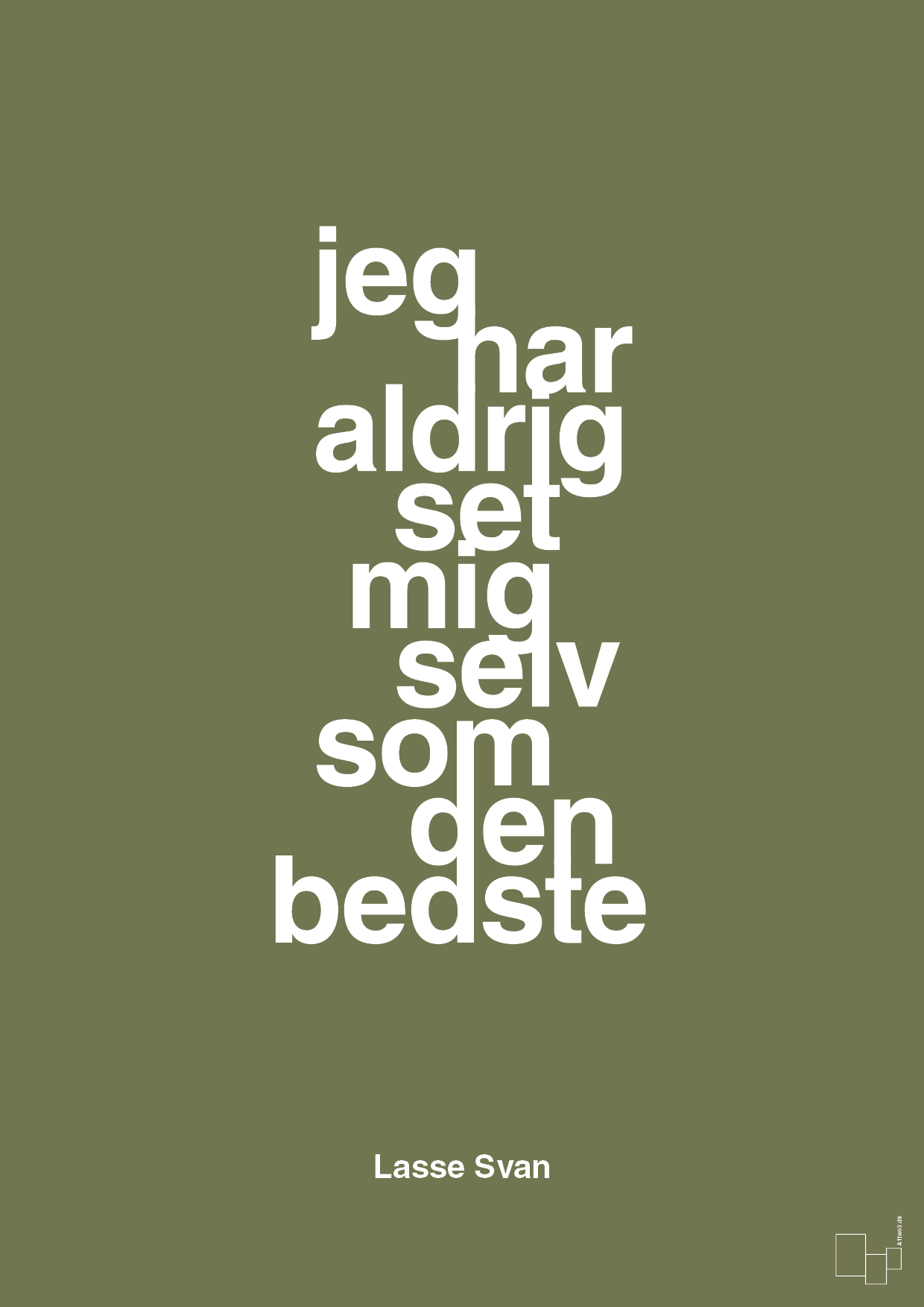 plakat: jeg har aldrig set mig selv som den bedste - secret meadow-Håndbold-A1two3