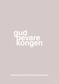 plakat: gud bevare kongen - broken beige-Royale-A1two3