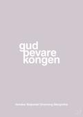 plakat: gud bevare kongen - dusty lilac-Royale-A1two3