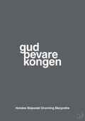 plakat: gud bevare kongen - graphic charcoal-Royale-A1two3