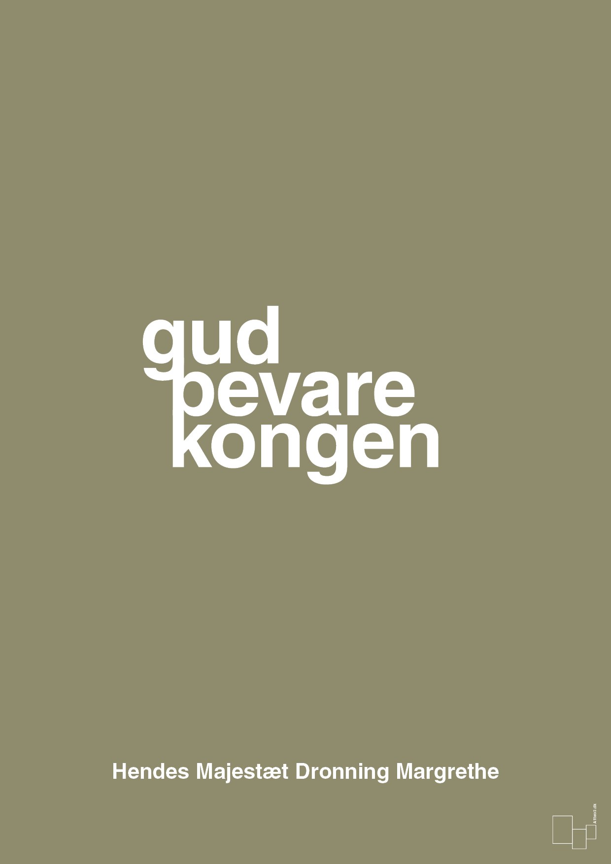 plakat: gud bevare kongen - misty forrest-Royale-A1two3