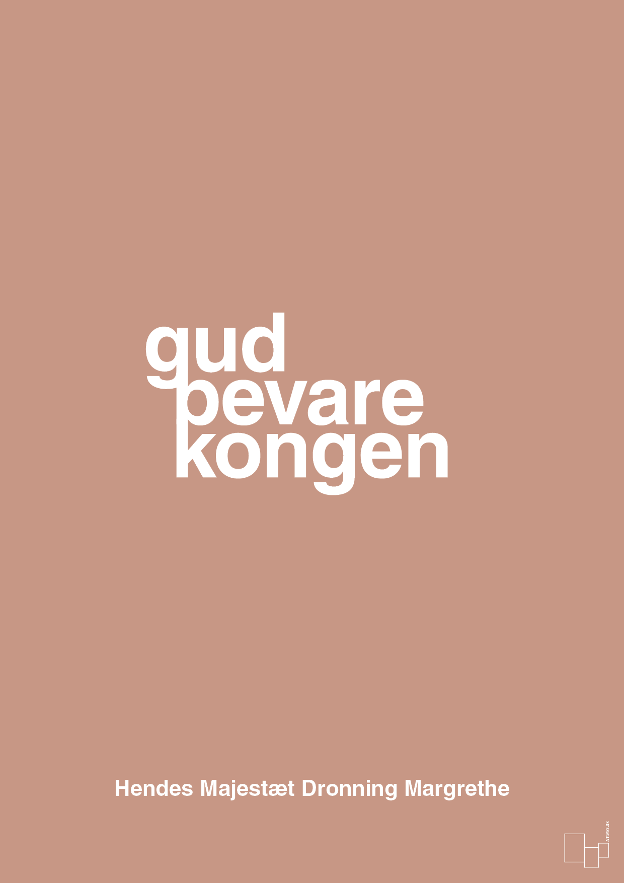plakat: gud bevare kongen - powder-Royale-A1two3