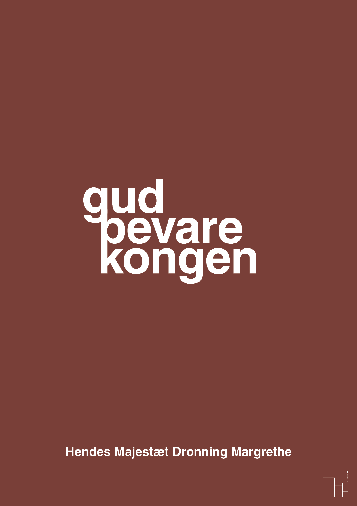 plakat: gud bevare kongen - red pepper-Royale-A1two3