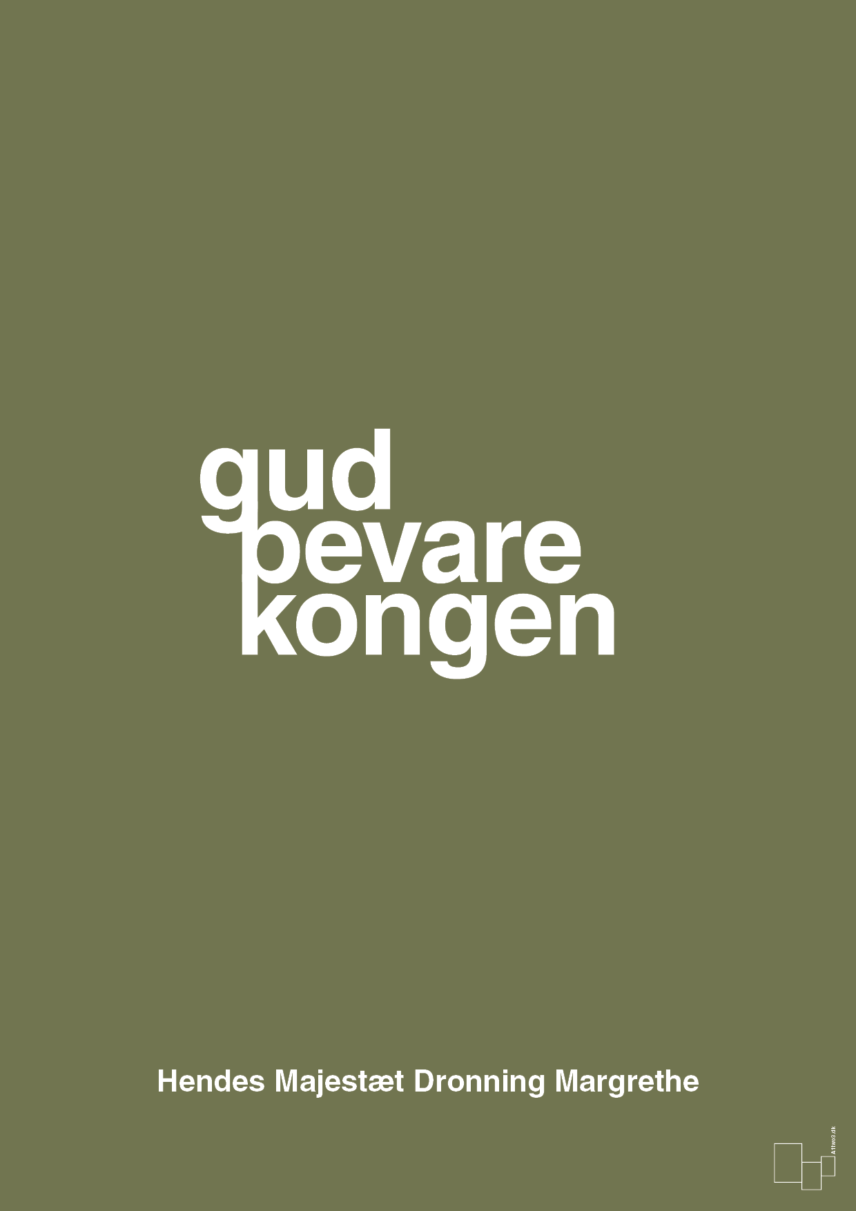 plakat: gud bevare kongen - secret meadow-Royale-A1two3