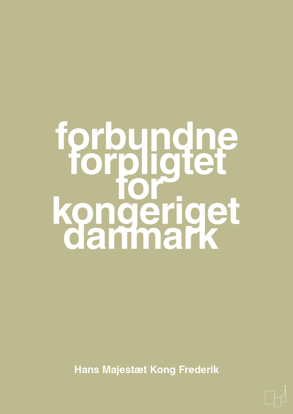 plakat: forbundne forpligtet for kongeriget danmark - back to nature-Royale-A1two3