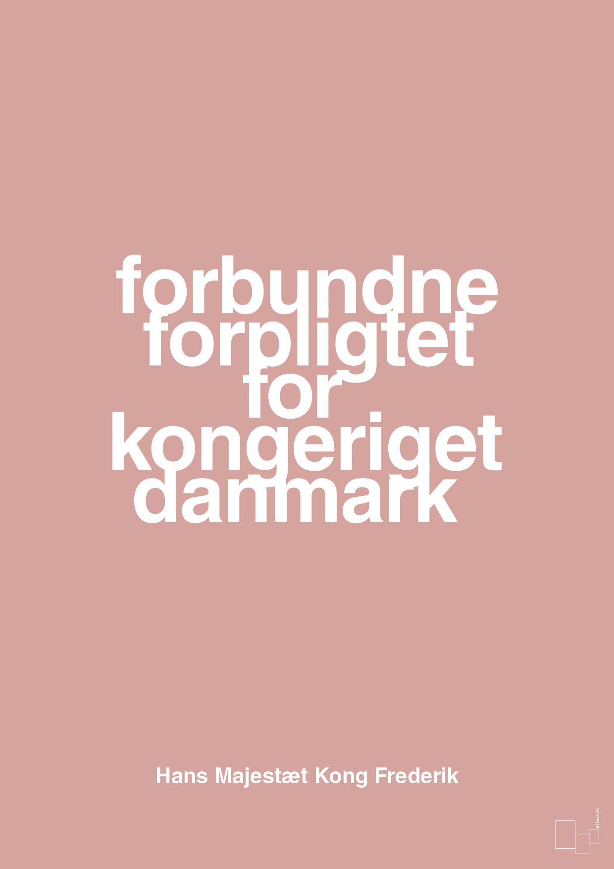 plakat: forbundne forpligtet for kongeriget danmark - bubble shell-Royale-A1two3