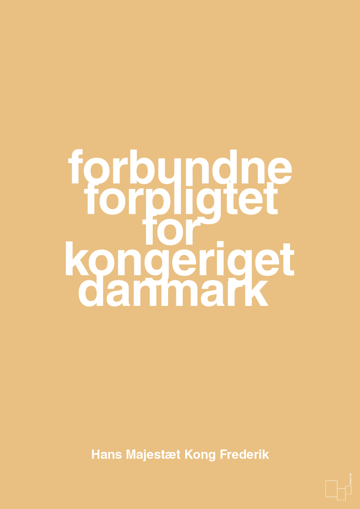 plakat: forbundne forpligtet for kongeriget danmark - charismatic-Royale-A1two3