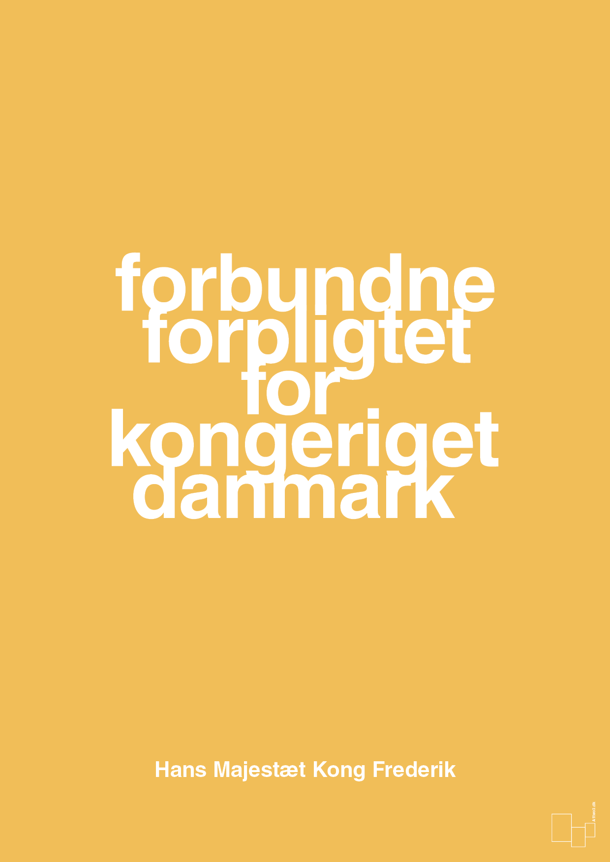 plakat: forbundne forpligtet for kongeriget danmark - honeycomb-Royale-A1two3