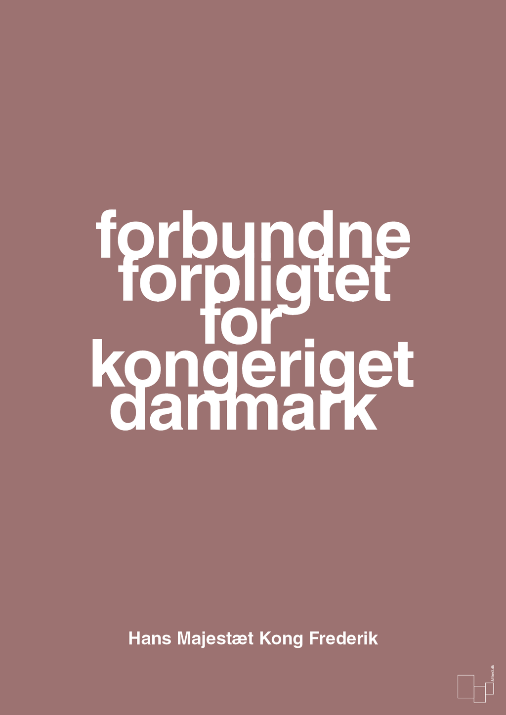 plakat: forbundne forpligtet for kongeriget danmark - plum-Royale-A1two3