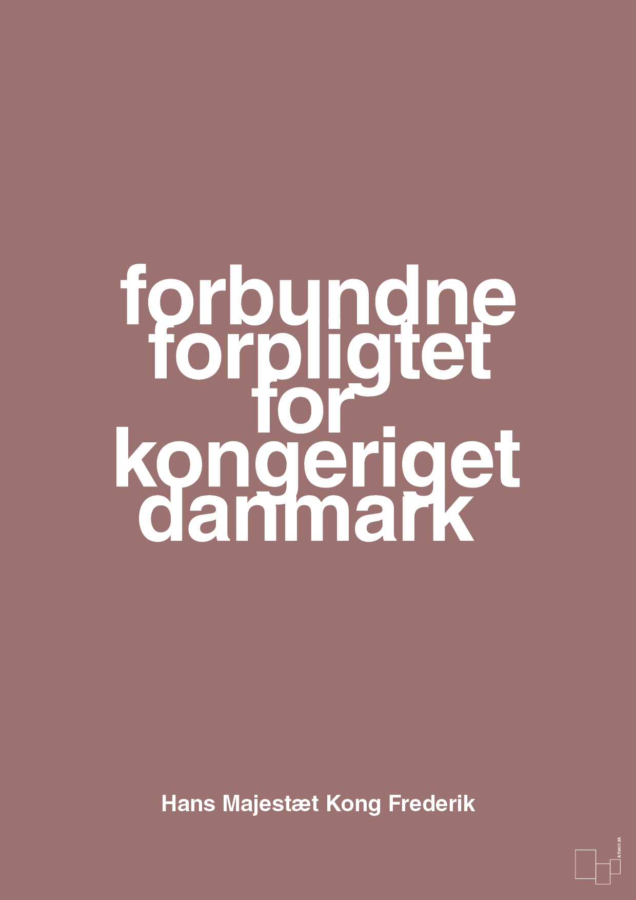 plakat: forbundne forpligtet for kongeriget danmark - plum-Royale-A1two3
