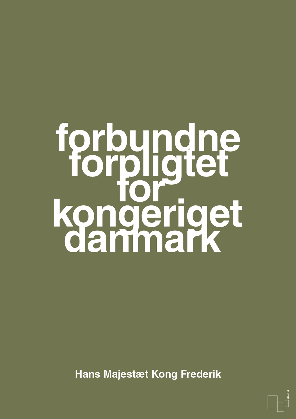 plakat: forbundne forpligtet for kongeriget danmark - secret meadow-Royale-A1two3