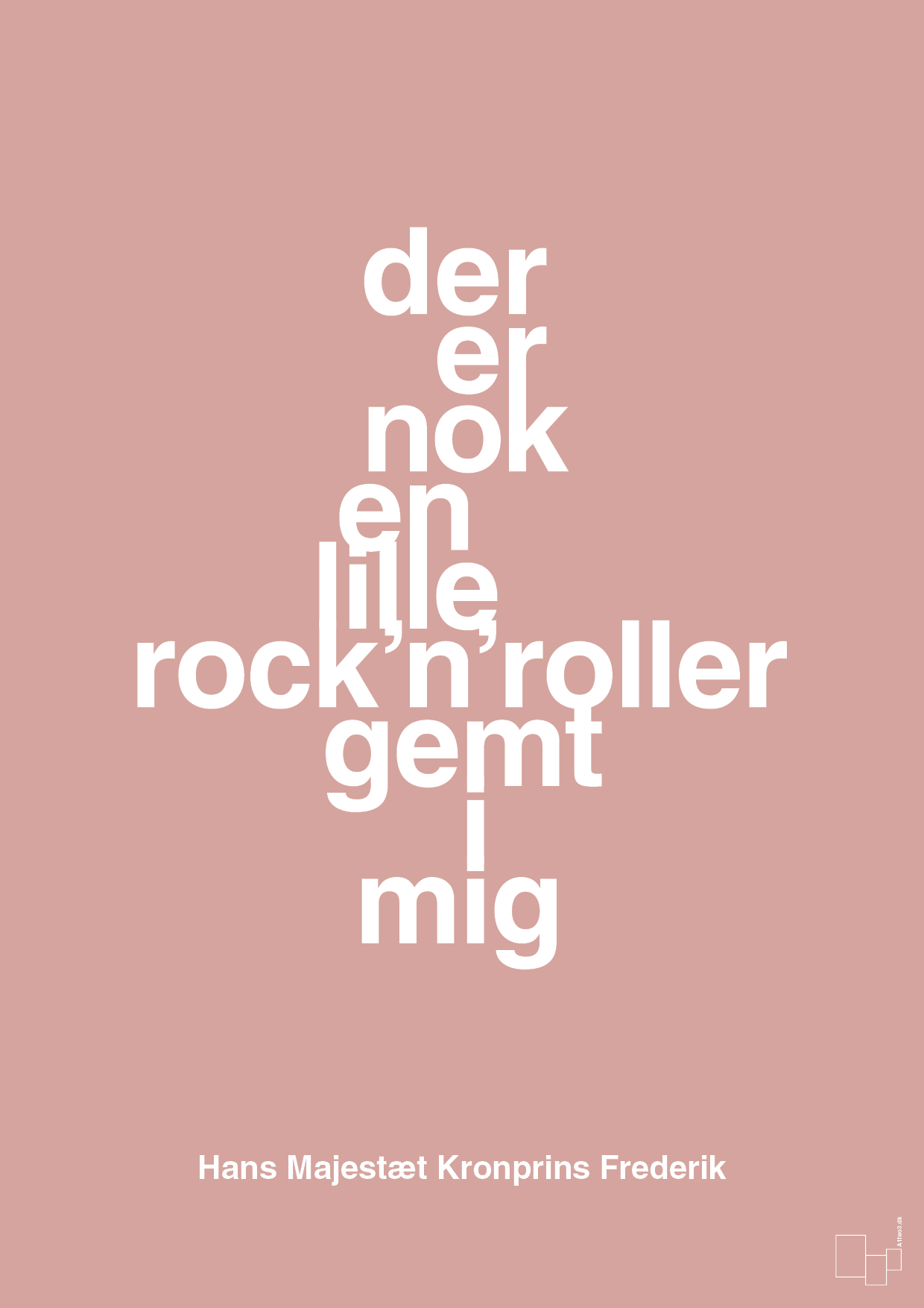 plakat: der er nok en lille rock’n’roller gemt i mig - bubble shell-Royale-A1two3