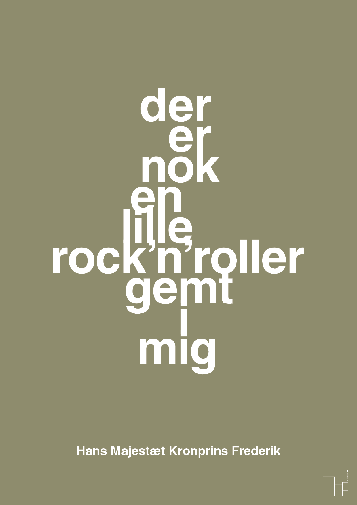 plakat: der er nok en lille rock’n’roller gemt i mig - misty forrest-Royale-A1two3