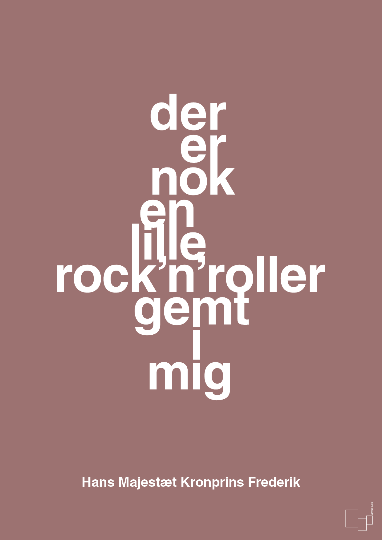 plakat: der er nok en lille rock’n’roller gemt i mig - plum-Royale-A1two3