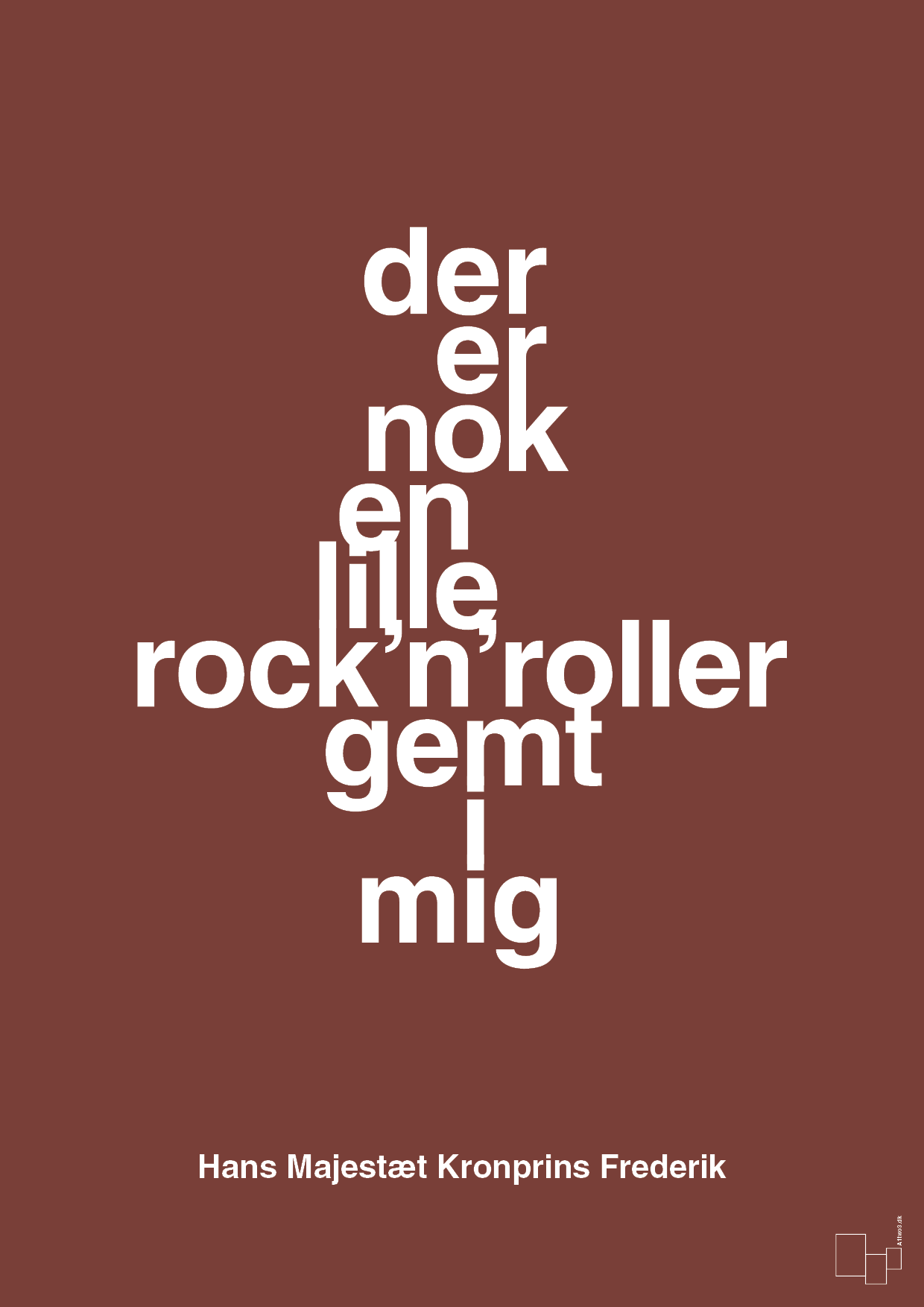 plakat: der er nok en lille rock’n’roller gemt i mig - red pepper-Royale-A1two3