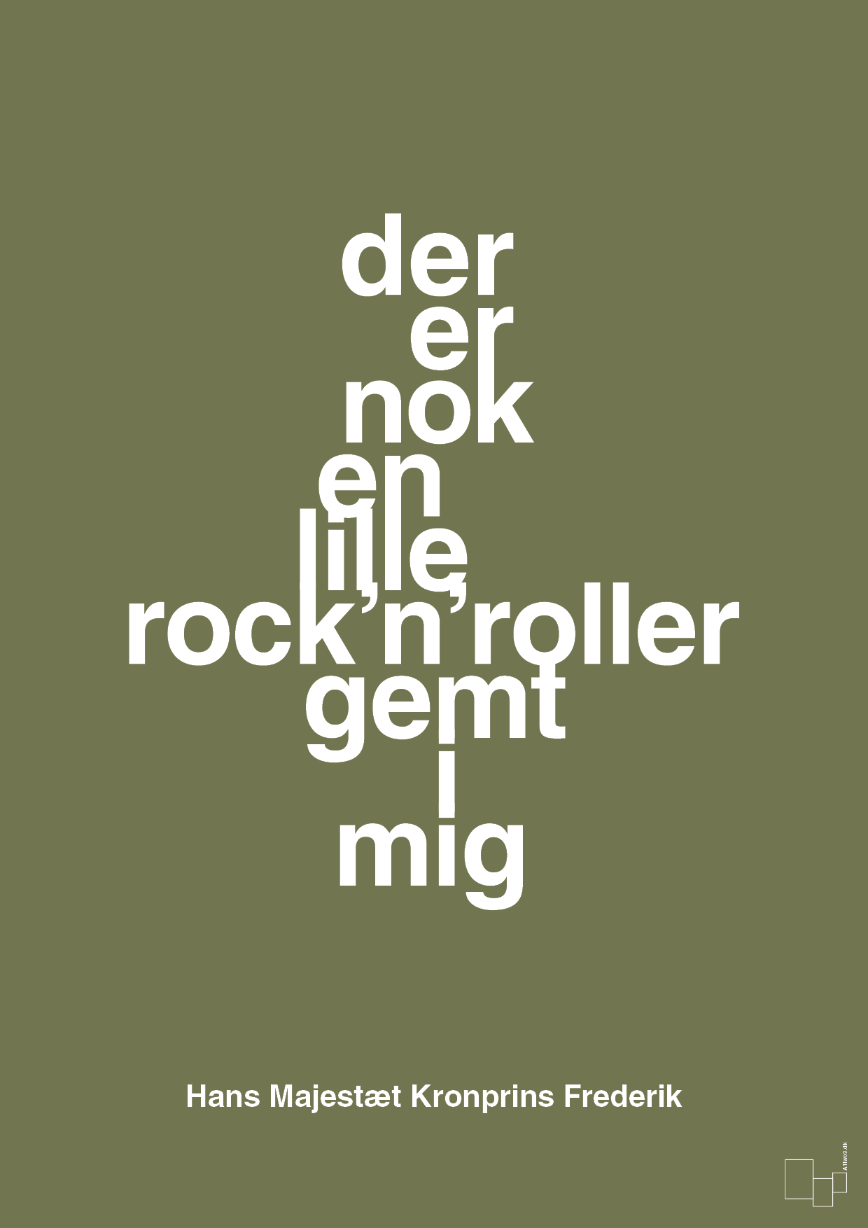 plakat: der er nok en lille rock’n’roller gemt i mig - secret meadow-Royale-A1two3