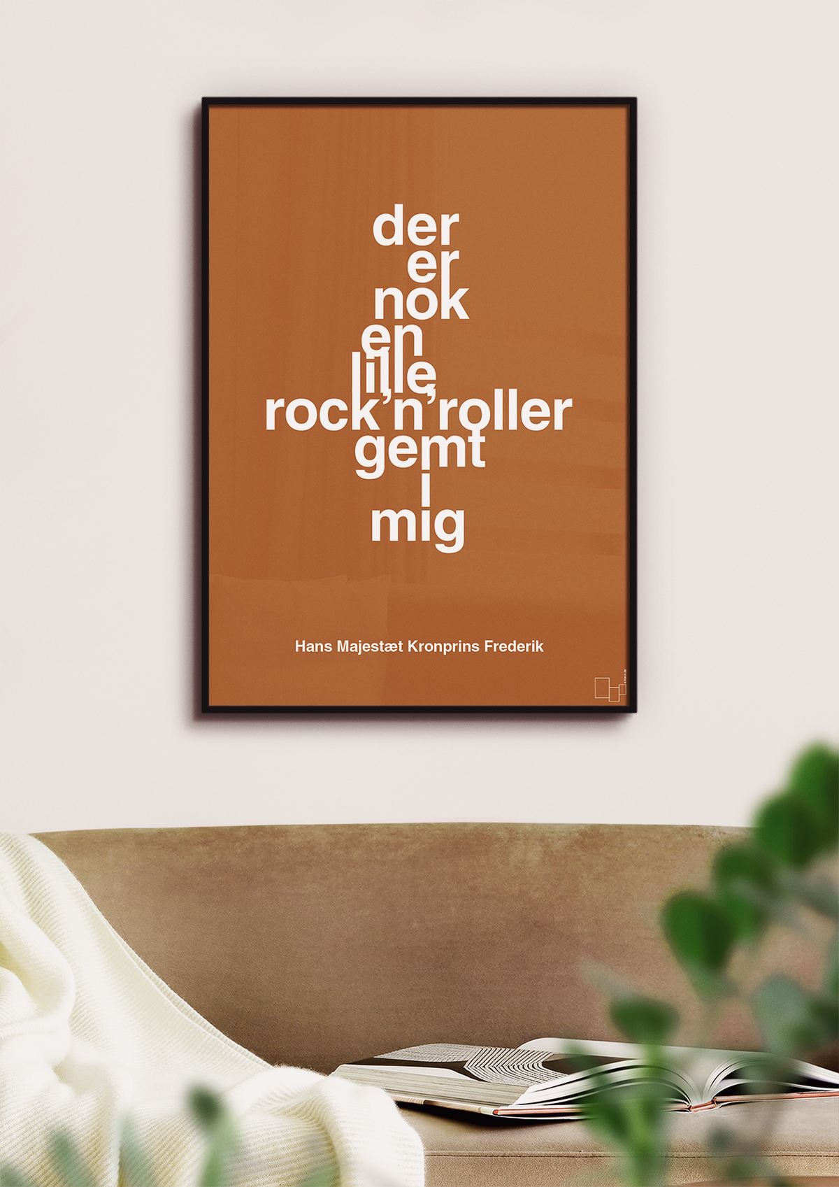plakat: der er nok en lille rock’n’roller gemt i mig - broken beige-Royale-A1two3