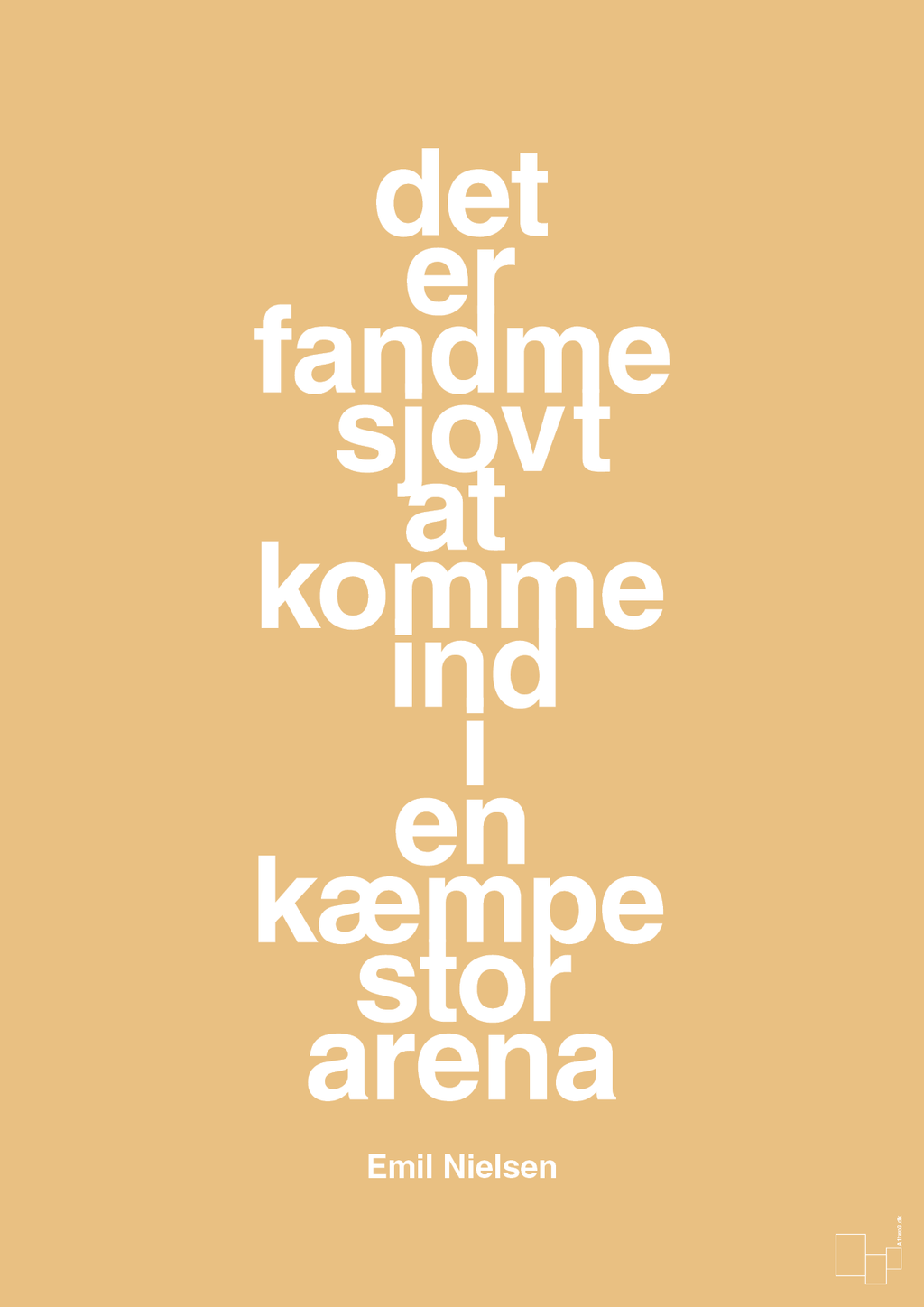 plakat: det er fandme sjovt at komme ind i en kæmpe stor arena - charismatic-Håndbold-A1two3