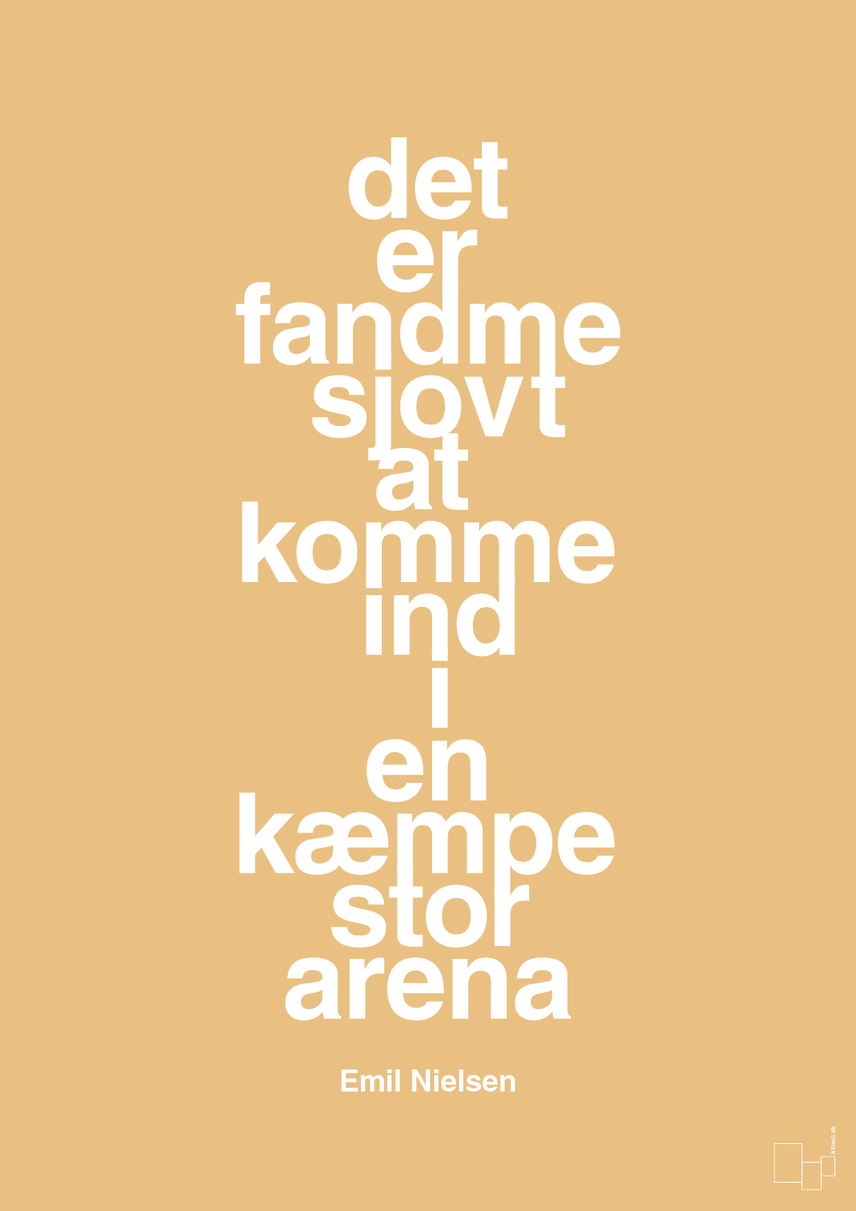 plakat: det er fandme sjovt at komme ind i en kæmpe stor arena - charismatic-Håndbold-A1two3