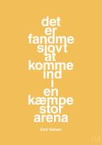 plakat: det er fandme sjovt at komme ind i en kæmpe stor arena - honeycomb-Håndbold-A1two3