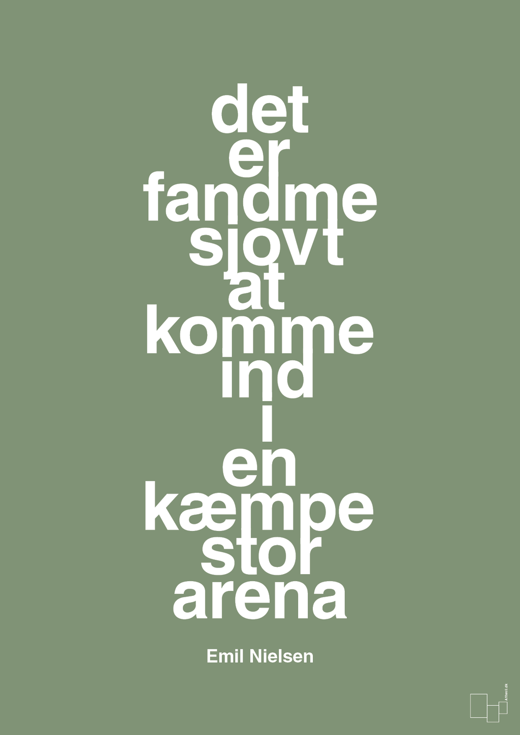 plakat: det er fandme sjovt at komme ind i en kæmpe stor arena - jade-Håndbold-A1two3
