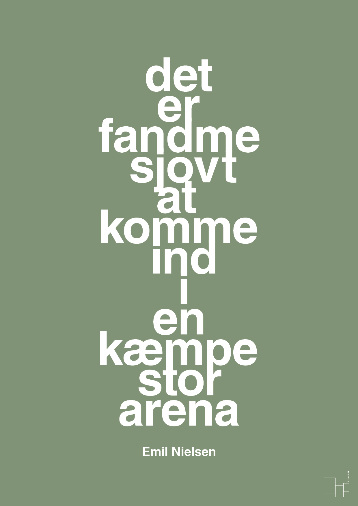 plakat: det er fandme sjovt at komme ind i en kæmpe stor arena - jade-Håndbold-A1two3