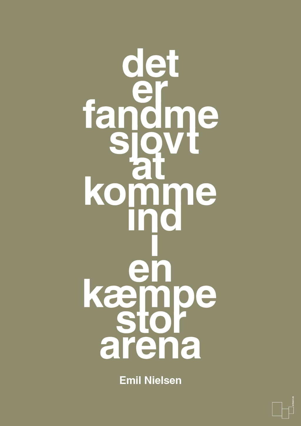 plakat: det er fandme sjovt at komme ind i en kæmpe stor arena - misty forrest-Håndbold-A1two3