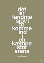 plakat: det er fandme sjovt at komme ind i en kæmpe stor arena - misty forrest-Håndbold-A1two3