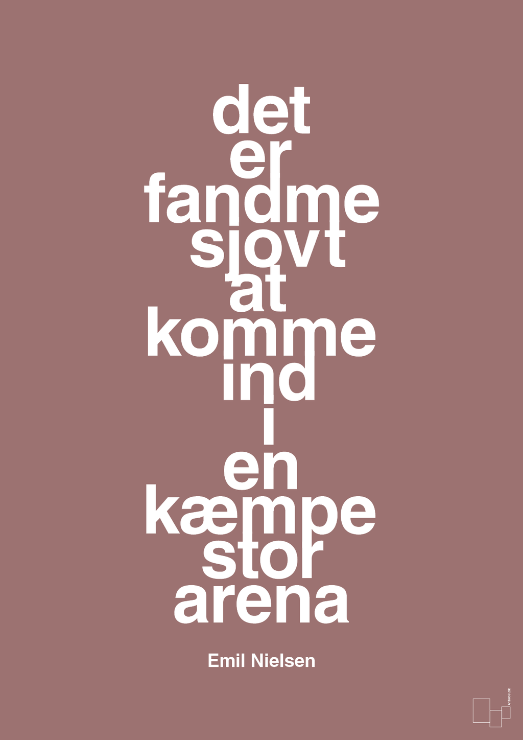 plakat: det er fandme sjovt at komme ind i en kæmpe stor arena - plum-Håndbold-A1two3