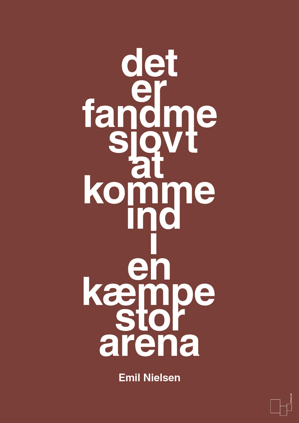 plakat: det er fandme sjovt at komme ind i en kæmpe stor arena - red pepper-Håndbold-A1two3