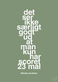 plakat: det ser ikke særligt godt ud at man kun har scoret 23 mål - jade-Håndbold-A1two3