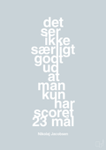 plakat: det ser ikke særligt godt ud at man kun har scoret 23 mål - light drizzle-Håndbold-A1two3