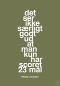 plakat: det ser ikke særligt godt ud at man kun har scoret 23 mål - secret meadow-Håndbold-A1two3