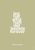 plakat: jeg har altid haft det bedste forsvar - back to nature-Håndbold-A1two3