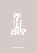 plakat: jeg har altid haft det bedste forsvar - broken beige-Håndbold-A1two3