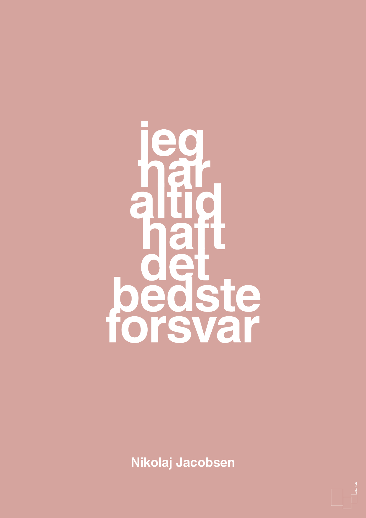 plakat: jeg har altid haft det bedste forsvar - bubble shell-Håndbold-A1two3