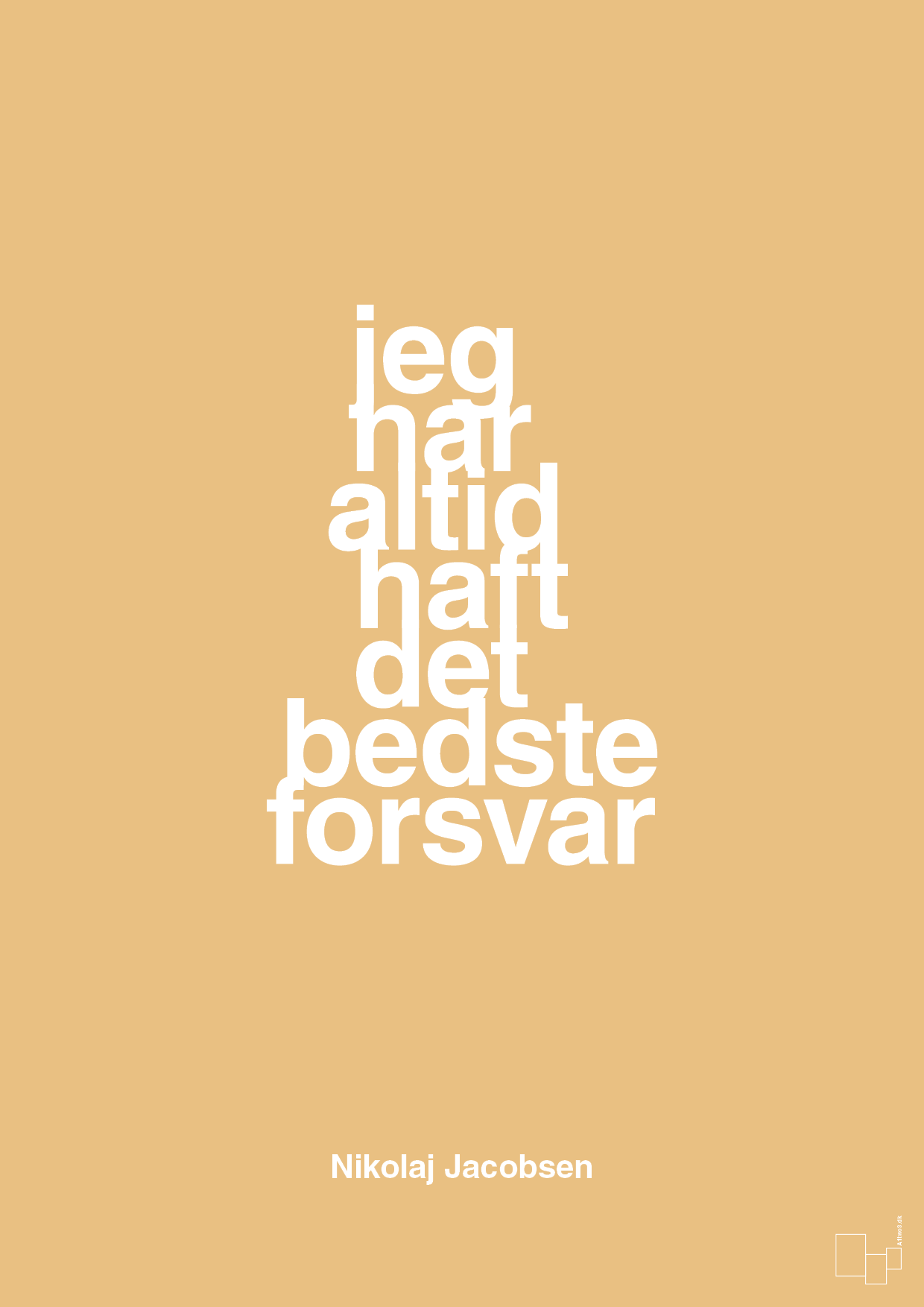 plakat: jeg har altid haft det bedste forsvar - charismatic-Håndbold-A1two3