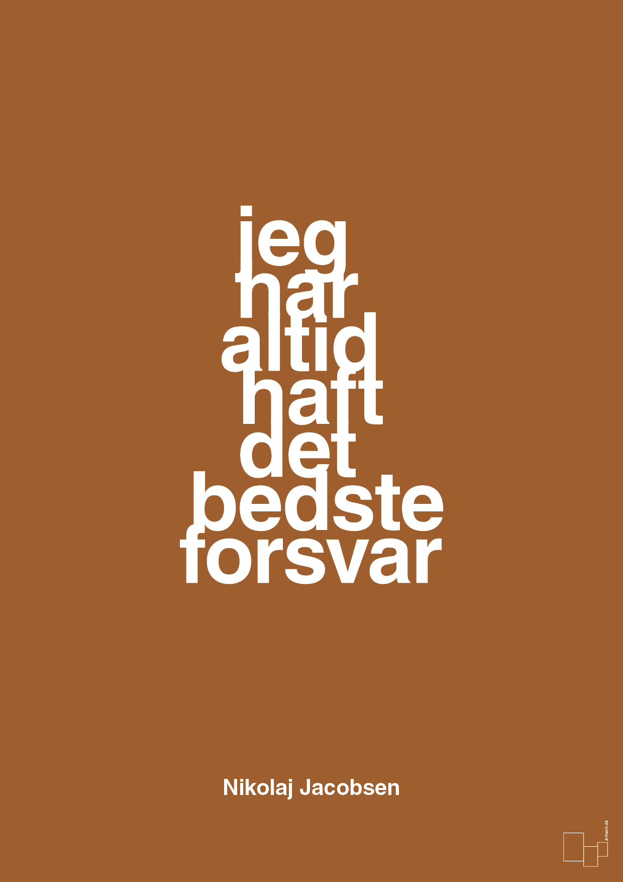 plakat: jeg har altid haft det bedste forsvar - cognac-Håndbold-A1two3
