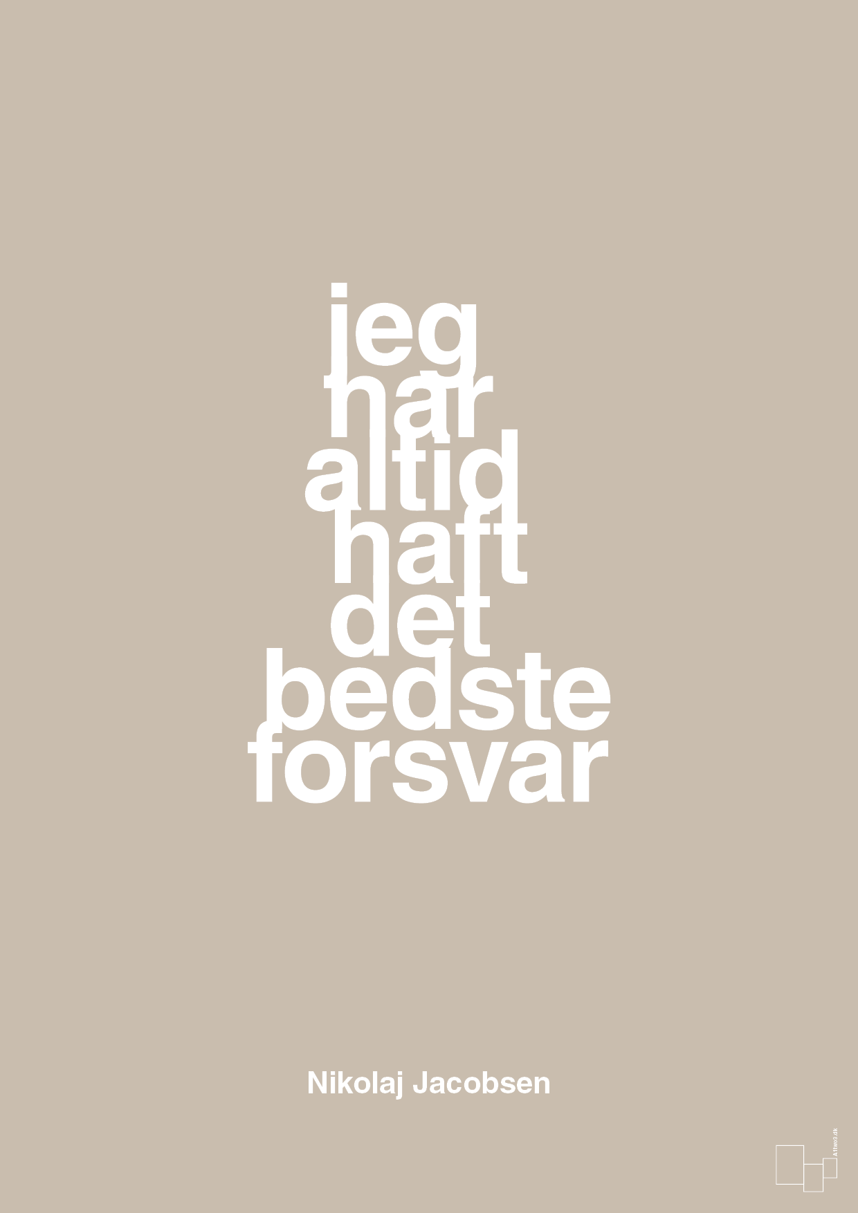 plakat: jeg har altid haft det bedste forsvar - creamy mushroom-Håndbold-A1two3
