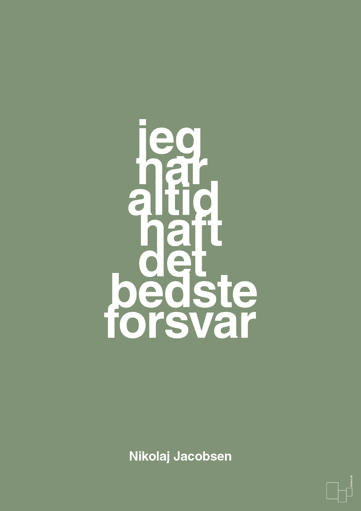 plakat: jeg har altid haft det bedste forsvar - jade-Håndbold-A1two3
