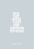 plakat: jeg har altid haft det bedste forsvar - light drizzle-Håndbold-A1two3