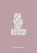 plakat: jeg har altid haft det bedste forsvar - light rose-Håndbold-A1two3