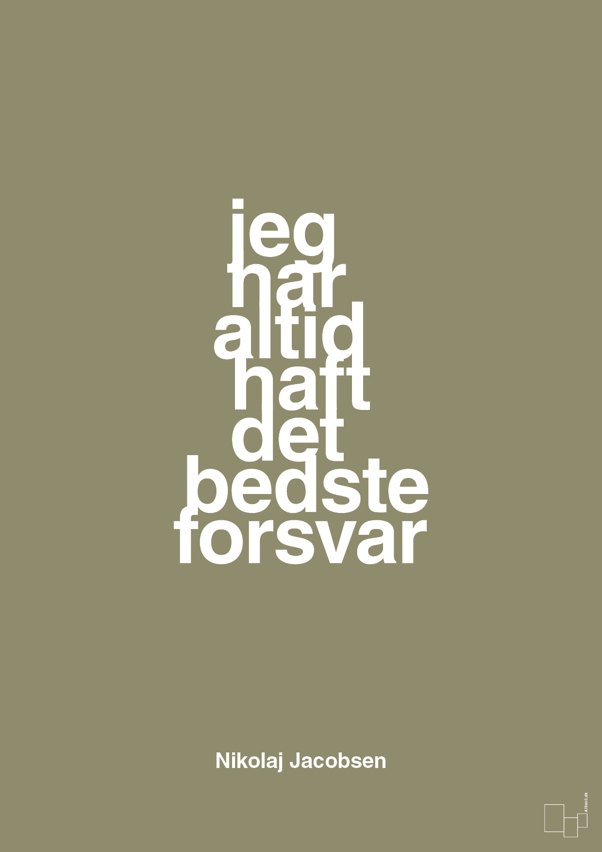 plakat: jeg har altid haft det bedste forsvar - misty forrest-Håndbold-A1two3