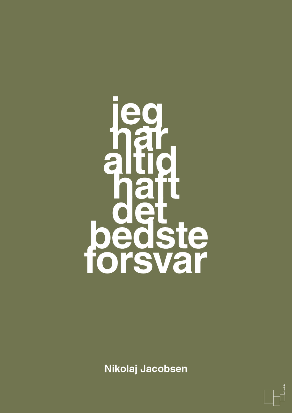 plakat: jeg har altid haft det bedste forsvar - secret meadow-Håndbold-A1two3
