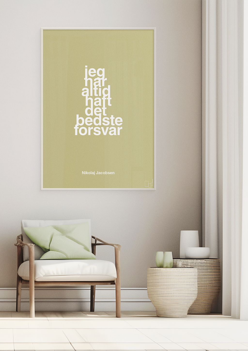 plakat: jeg har altid haft det bedste forsvar - creamy mushroom-Håndbold-A1two3