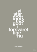 plakat: vi står godt nok godt i forsvaret lige nu - battleship gray-Håndbold-A1two3