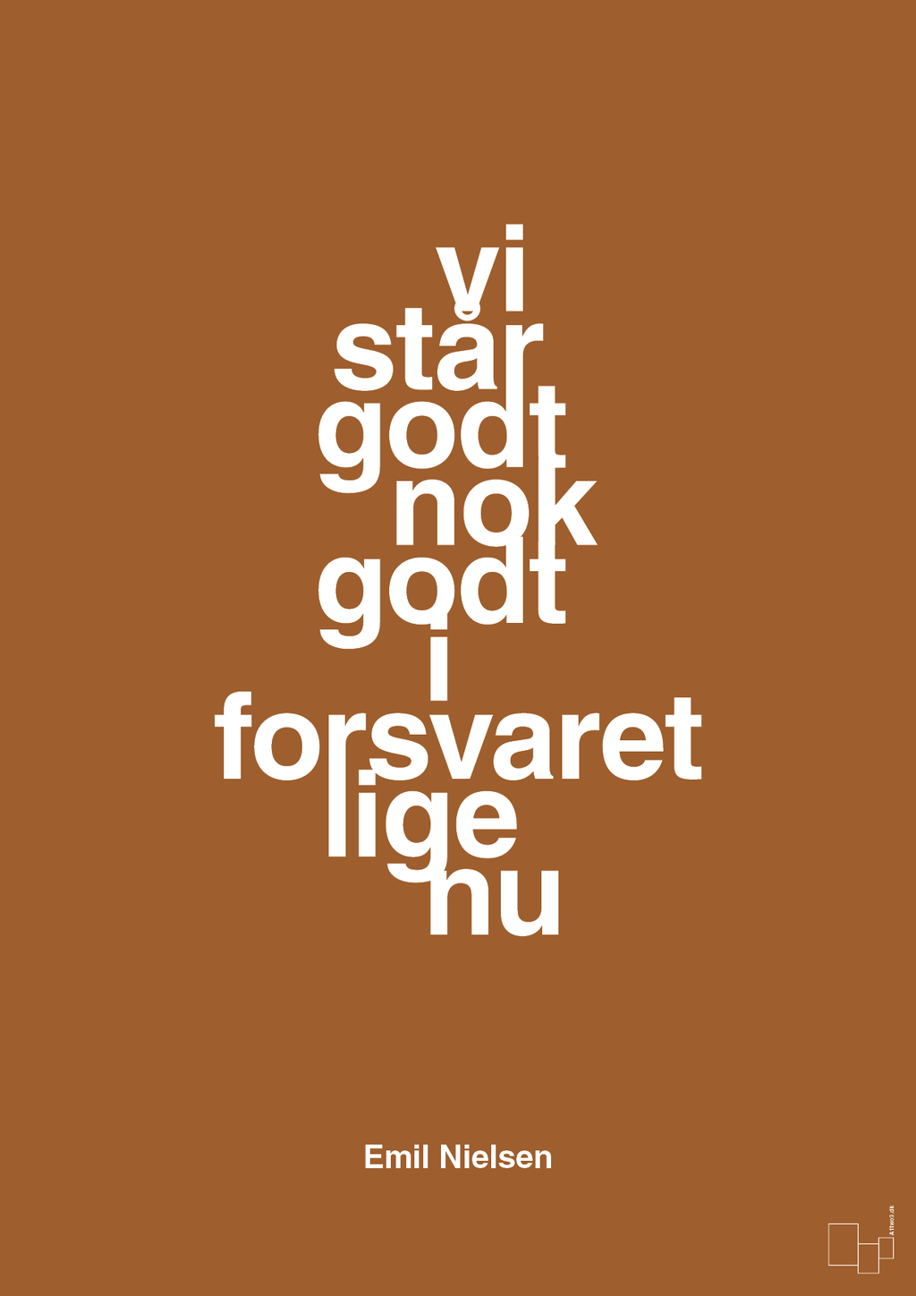 plakat: vi står godt nok godt i forsvaret lige nu - cognac-Håndbold-A1two3