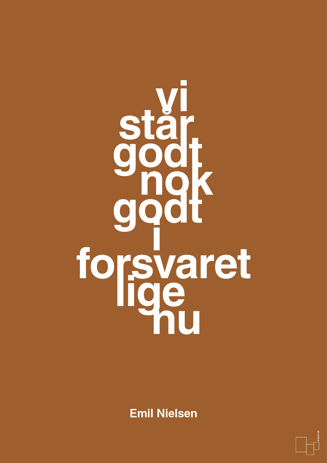 plakat: vi står godt nok godt i forsvaret lige nu - cognac-Håndbold-A1two3