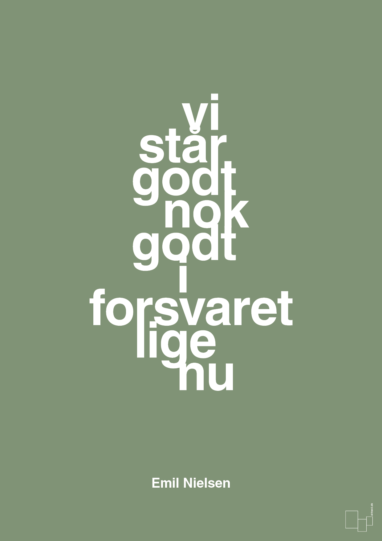 plakat: vi står godt nok godt i forsvaret lige nu - jade-Håndbold-A1two3